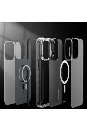 Apple iPhone 14 Plus Kılıf Magsafe Şarj Özellikli Youngkit Kamuflaj Serisi Kapak