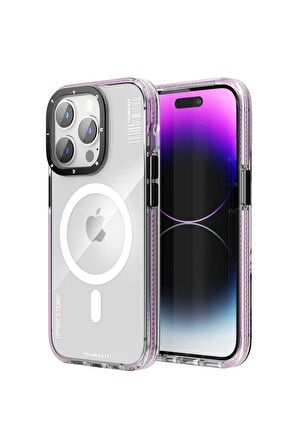 Apple iPhone 14 Pro Max Kılıf Magsafe Şarj Özellikli Youngkit Exquisite Serisi Kapak