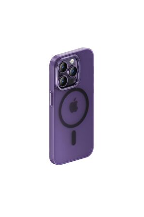 Benks Apple iPhone 14 Pro Uyumlu Max Uyumlu Kılıf Sararmayan Wireless Şarj Destekli Benks Yeni Seri Magnetik Haze Kapak