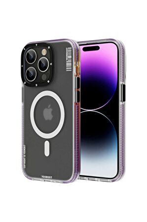 YoungKit iPhone 13 Pro Max Uyumlu Kılıf Magsafe Şarj Özellikli Youngkit Jane Sand Serisi Kapak