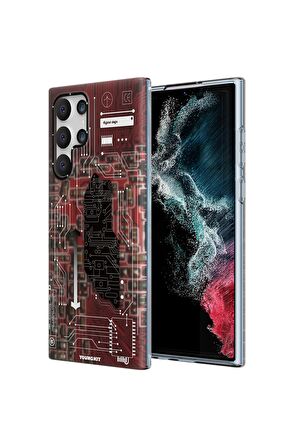 YoungKit Galaxy S22 Ultra Uyumlu Kılıf Youngkit Technology Serisi Kapak