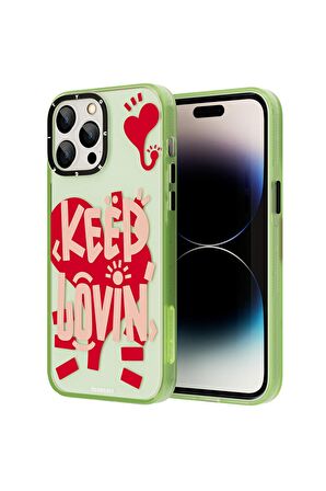 YoungKit iPhone 14 Pro Max Uyumlu Kılıf Mutlu Mod Figürlü Youngkit Happy Mood Serisi Kapak