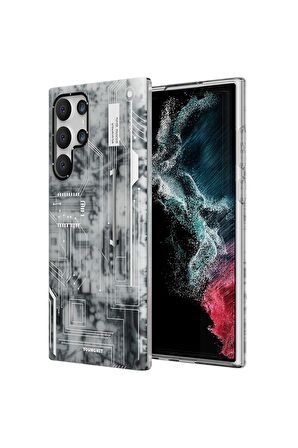 YoungKit Galaxy S22 Ultra Uyumlu Kılıf Youngkit Technology Serisi Kapak