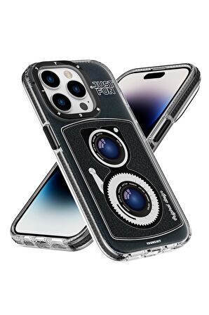 iPhone 14 Pro Max Uyumlu Kılıf Magsafe Şarj Özellikli Lens Figürlü Youngkit Art Film Serisi Kapak