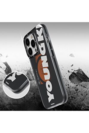 YoungKit iPhone 14 Pro Uyumlu Kılıf Magsafe Şarj Özellikli Youngkit Binfen Serisi Yazı Temalı Kapak