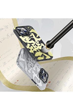 Benks iPhone 14 Pro Uyumlu Kılıf Magsafe Kablosuz Şarj Özellikli Benks Casebang Calligraphy Joy Kapak