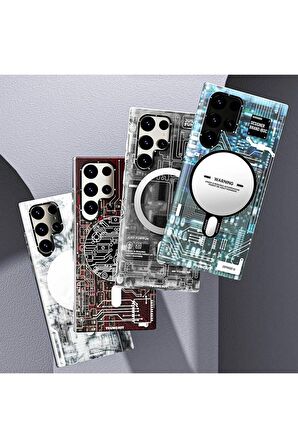 YoungKit Galaxy S23 Ultra Kılıf Magsafe Şarj Özellikli Youngkit Technology Serisi Kapak