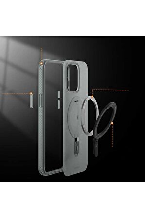 YoungKit iPhone 13 Pro Max Uyumlu Kılıf Magsafe Şarj Özellikli Youngkit Rock Serisi Kapak