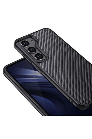 Wlons Galaxy S23 Uyumlu Kılıf Aramid Karbon Fiber Magsafe Özellikli Wlons Radison Kapak