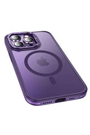 Wlons iPhone 14 Pro Max Uyumlu Kılıf Magsafe Şarj Özellikli Mat Görünümlü Wlons Vevo Kapak