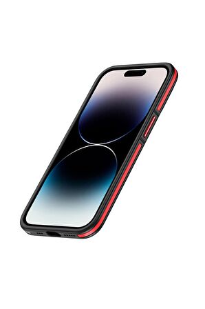 Wlons iPhone 14 Pro Uyumlu Kılıf Magsafe Şarj Özellikli Mat Görünümlü Wlons Vevo Kapak