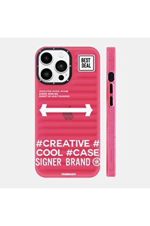 YoungKit iPhone 14 Pro Uyumlu Kılıf Youngkit Luggage Firefly Serisi Kapak