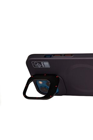 YoungKit iPhone 13 Uyumlu Kılıf Magsafe Şarj Özellikli Standlı Youngkit Hermit Bracket Serisi Kapak