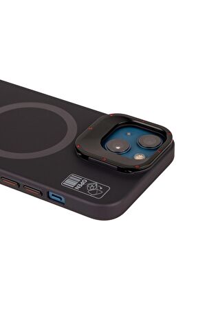 YoungKit iPhone 13 Uyumlu Kılıf Magsafe Şarj Özellikli Standlı Youngkit Hermit Bracket Serisi Kapak