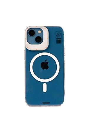 YoungKit iPhone 13 Uyumlu Kılıf Magsafe Şarj Özellikli Standlı Youngkit Hermit Bracket Serisi Kapak
