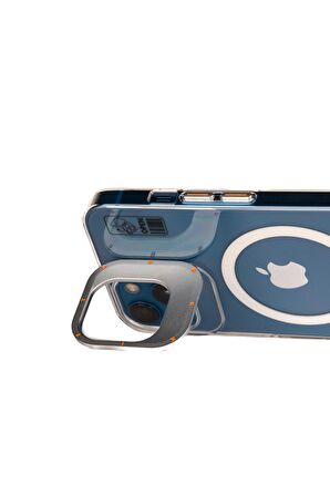 YoungKit iPhone 13 Uyumlu Kılıf Magsafe Şarj Özellikli Standlı Youngkit Hermit Bracket Serisi Kapak