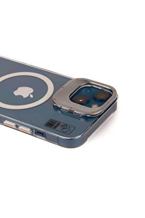 YoungKit iPhone 13 Uyumlu Kılıf Magsafe Şarj Özellikli Standlı Youngkit Hermit Bracket Serisi Kapak