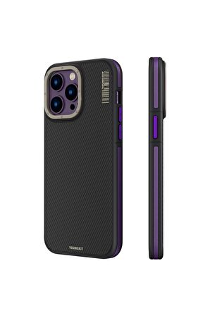 iPhone 14 Pro Uyumlu Kılıf Magsafe Şarj Özellikli Youngkit 600D Kevlar Kapak