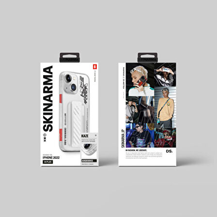 iPhone 14 Plus Uyumlu Kılıf SkinArma Şeffaf Desenli Kaze Kapak