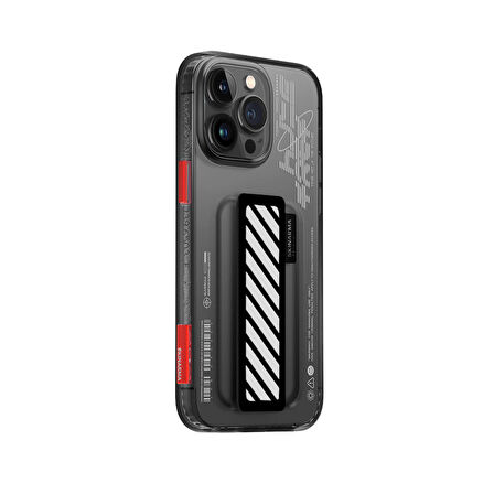 iPhone 14 Pro Uyumlu Kılıf SkinArma Şeffaf Desenli Kaze Kapak