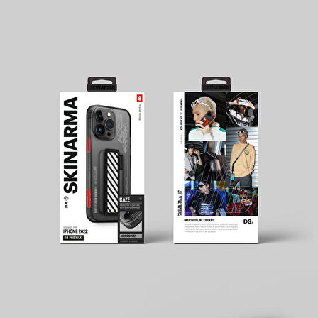 iPhone 14 Pro Uyumlu Kılıf SkinArma Şeffaf Desenli Kaze Kapak