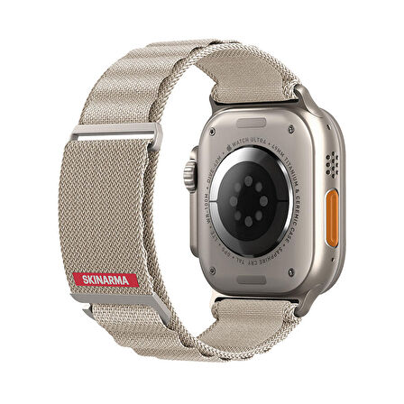 Watch Ultra 49mm Kordon SkinArma Kobu Hasır Strap Kayış Krem