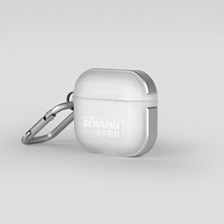 Airpods 3.Nesil Uyumlu Kılıf SkinArma Transparan Mat Tasarım Kinzoku Kılıf Beyaz