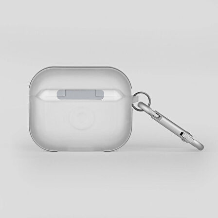 Airpods Pro 2 Uyumlu Kılıf SkinArma Transparan Mat Tasarım Kinzoku Kılıf Beyaz