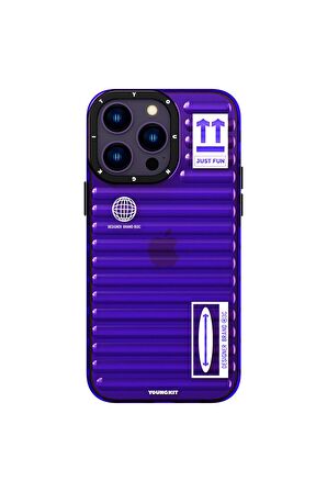 YoungKit iPhone 14 Pro Uyumlu Kılıf Şeffaf Renkli Tasarım Youngkit Fluorite Serisi Kapak