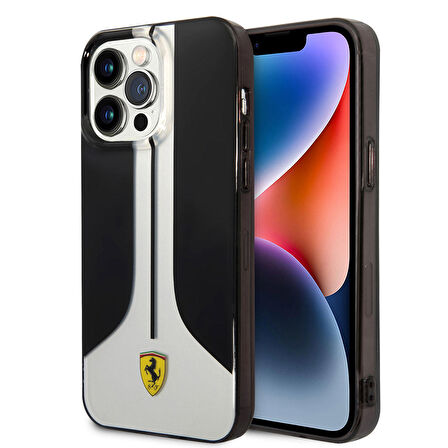 iPhone 14 Pro Max Uyumlu Kılıf Ferrari 296 Çizgili Dizayn Kapak