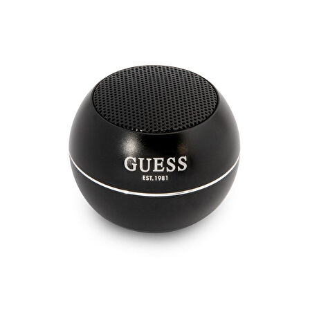 Mini Bluetooth Speaker GUESS Alüminyum Alaşım Gövde Tasarımlı Hoparlör Portable Siyah