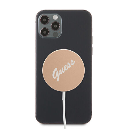 Type-C Magsafe Şarj Cihazı GUESS Kablosuz Hızlı Şarj Özellikli Kablo 15W
