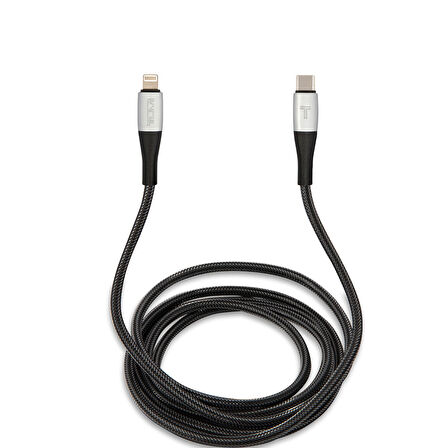 MFI Lisanslı iPhone PD Kablo Type-c to Lightning TUMI Hızlı Şarj Özellikli Naylon Örgü Tasarım 1.5M