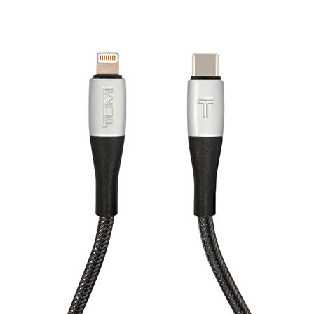 MFI Lisanslı iPhone PD Kablo Type-c to Lightning TUMI Hızlı Şarj Özellikli Naylon Örgü Tasarım 1.5M