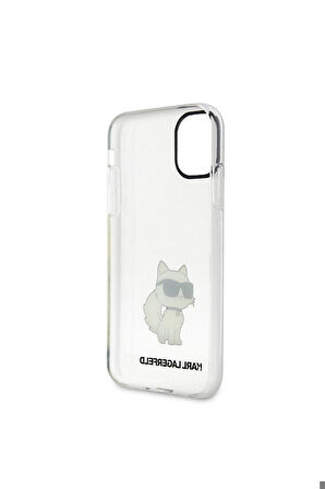 Apple iPhone 11 Uyumlu Kılıf Karl Lagerfeld Transparan Choupette Dizayn Kapak