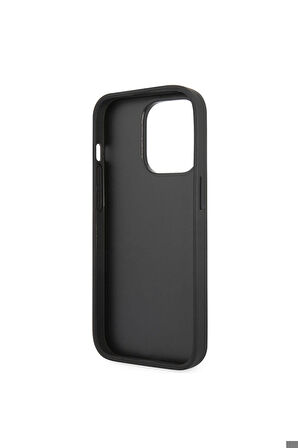 Apple iPhone 14 Pro Uyumlu Kılıf Karl Lagerfeld Parlak Taşlı Choupette Dizayn Kapak Gümüş