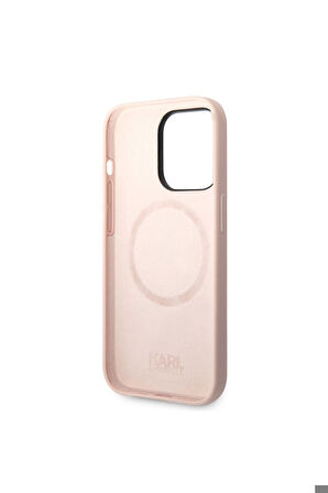 Apple iPhone 14 Pro Max Uyumlu Kılıf Karl Lagerfeld Magsafe Şarj Özellikli Silikon K&C Dizayn Kapak