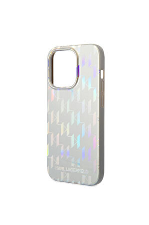 Apple iPhone 14 Pro Max Uyumlu Kılıf Karl Lagerfeld Hologram Dizayn Kapak