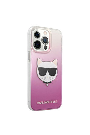 Apple iPhone 14 Pro Uyumlu Kılıf Karl Lagerfeld Sert TPU Choupette Dizayn Kapak