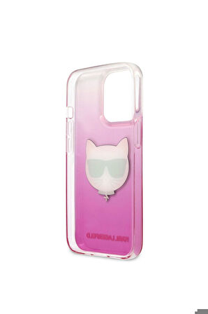 Apple iPhone 14 Pro Max Uyumlu Kılıf Karl Lagerfeld Sert TPU Choupette Dizayn Kapak