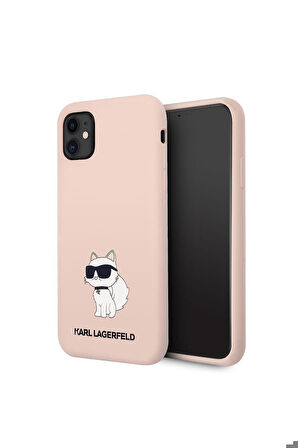 Apple iPhone 11 Uyumlu Kılıf Karl Lagerfeld Silikon Choupette Dizayn Kapak