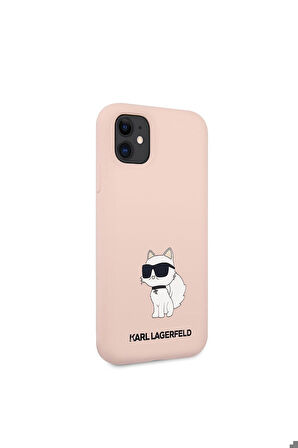 Apple iPhone 11 Uyumlu Kılıf Karl Lagerfeld Silikon Choupette Dizayn Kapak
