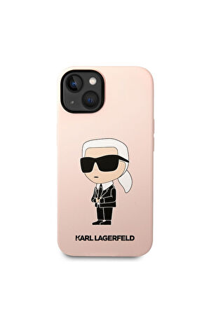 Apple iPhone 14 Uyumlu Kılıf Karl Lagerfeld Silikon Karl Dizayn Kapak