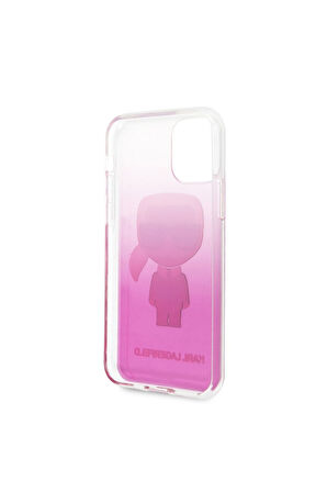 Apple iPhone 11 Uyumlu Kılıf Karl Lagerfeld Yarı Transparan Karl Dizayn Kapak