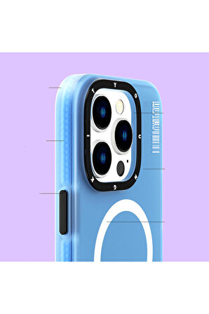 YoungKit iPhone 13 Pro Max Uyumlu Kılıf Magsafe Şarj Özellikli Youngkit Colored Sand Serisi Kapak