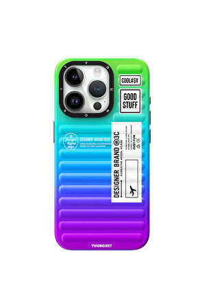 iPhone 15 Pro Max Uyumlu Kılıf Youngkit The Secret Color Serisi Kapak Mor