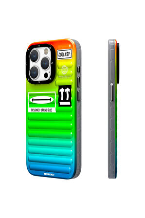 iPhone 15 Pro Max Uyumlu Kılıf Youngkit The Secret Color Serisi Kapak Yeşil