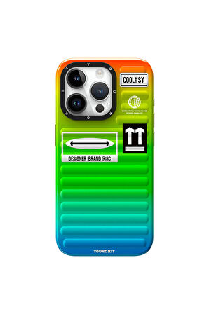 iPhone 15 Pro Max Uyumlu Kılıf Youngkit The Secret Color Serisi Kapak Yeşil