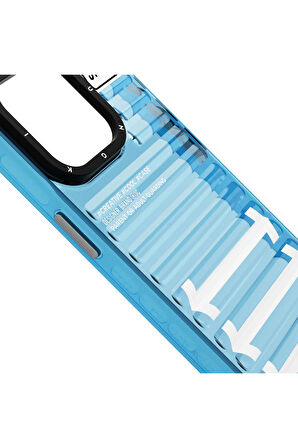 YoungKit iPhone 15 Pro Max Uyumlu Kılıf Youngkit Luggage Firefly Serisi Kapak Sierra Sierra Mavi