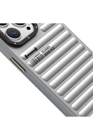 YoungKit iPhone 14 Pro Max Uyumlu Kılıf Mat Renkli Tasarım Youngkit Original Serisi Kapak Gümüş